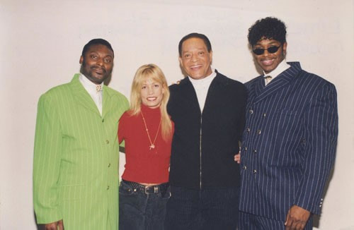 Al Jarreau and wife Susan and Eric Dennis and Frenchie Tate